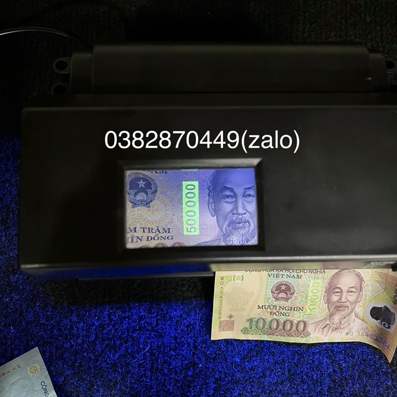 Đèn Soi Tiền UV Để Bàn - Cắm Điện 220v - 2 Bóng 15w Siêu Sáng