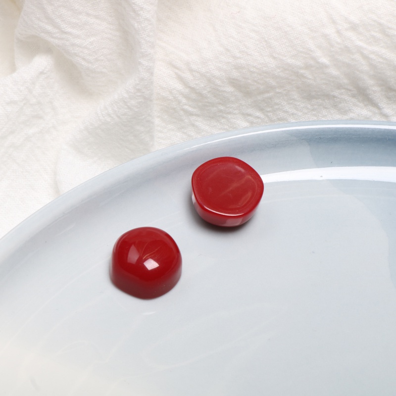 Set 10 Kẹp Tóc Bằng Resin Màu Trơn DIY Dành Cho Điện Thoại