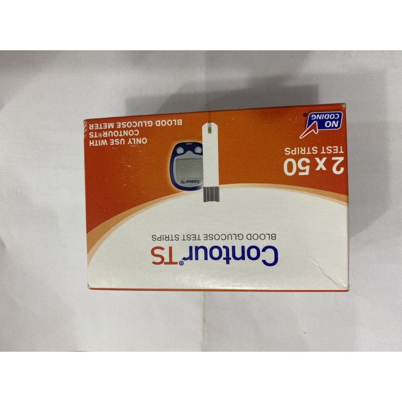 QUE THỬ ĐƯỜNG HUYẾT CONTOUR TS HỘP 100 QUE TETS