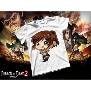 Áo thun Cotton Unisex - Anime - Attack on Titan - Ymir chibi