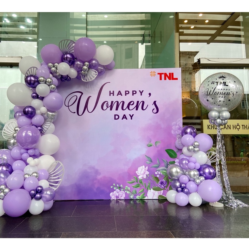 Trụ Bóng Bay Jumbo Khổng Lồ Cao 2m Trang Trí Sinh Nhật Bằng Inox Bền Đẹp Full Bộ - Kemshop K85