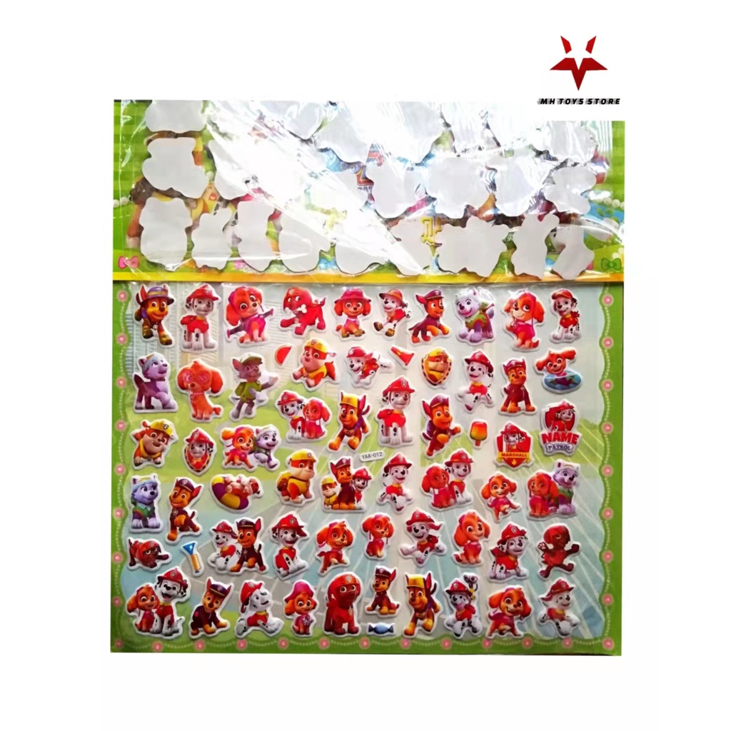 Hình dán stickers Hello Kitty nổi 3D- 2 in 1 trên 100 hình