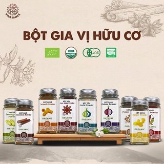 Bột gia vị hữu cơ Vinasamex - bột gừng/nghệ/hành/tỏi/quế/sả
