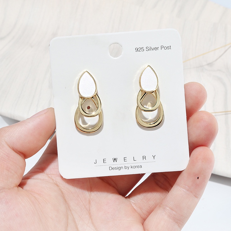 Khuyên Tai Kiểu Dáng Hình Học Phong Cách Nhật Hàn Cá Tính