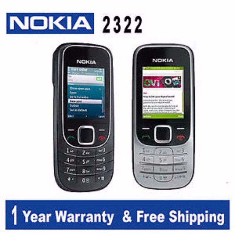 [Mã ELFLASH5 giảm 20K đơn 50K] Điện Thoại Nokia 2322 Cổ main zin Bảo hành 6 tháng