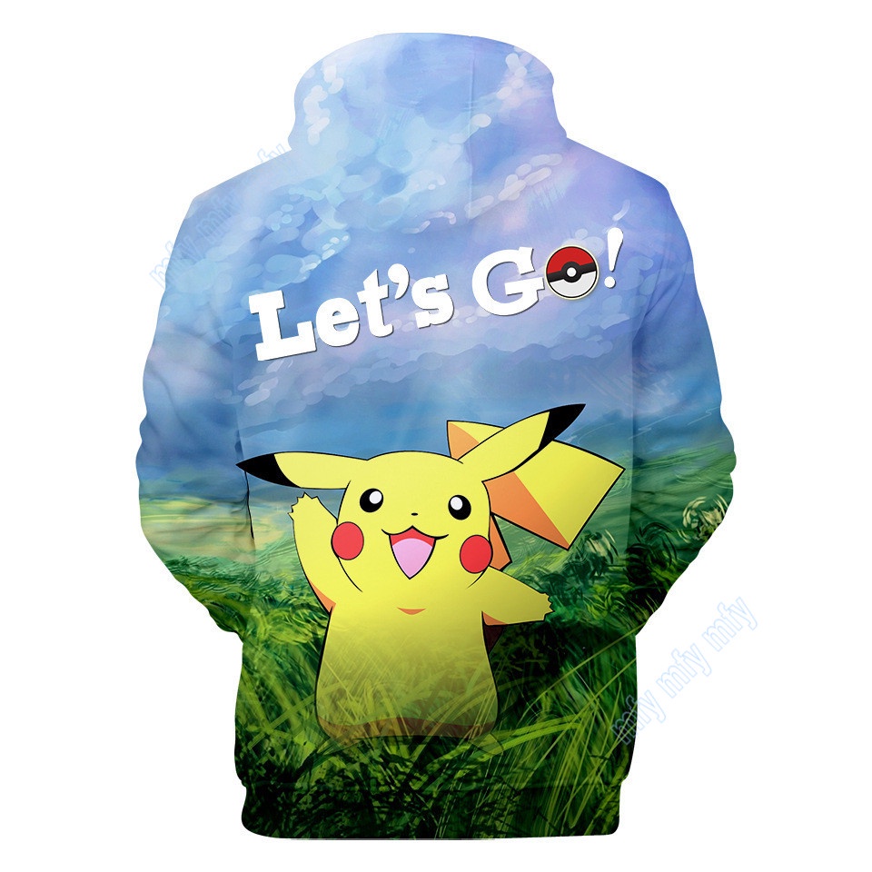 Áo Hoodie In Hình Hoạt Pokemon Đáng Yêu Dành Cho Trẻ Em