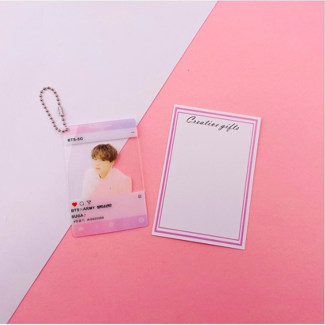 Móc khoá card instagram Good Final thành viên Bangtan