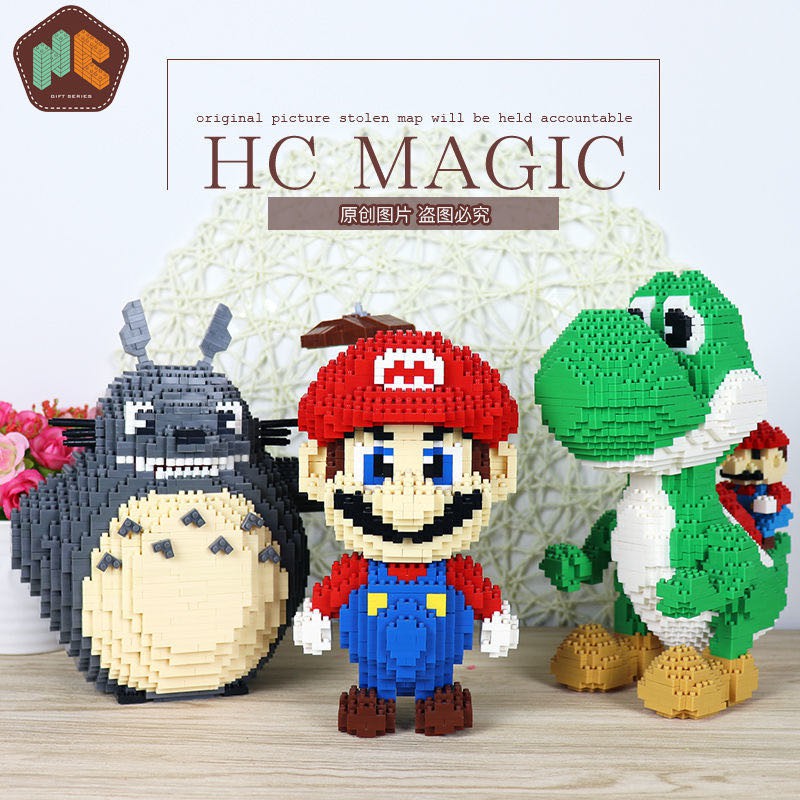 Mô Hình Đồ Chơi Lắp Ráp Nhân Vật Hoạt Hình Totoro Stitch Dành Cho Trẻ