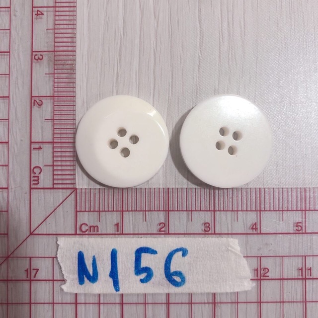 Combo 10 nút áo trắng N156-159