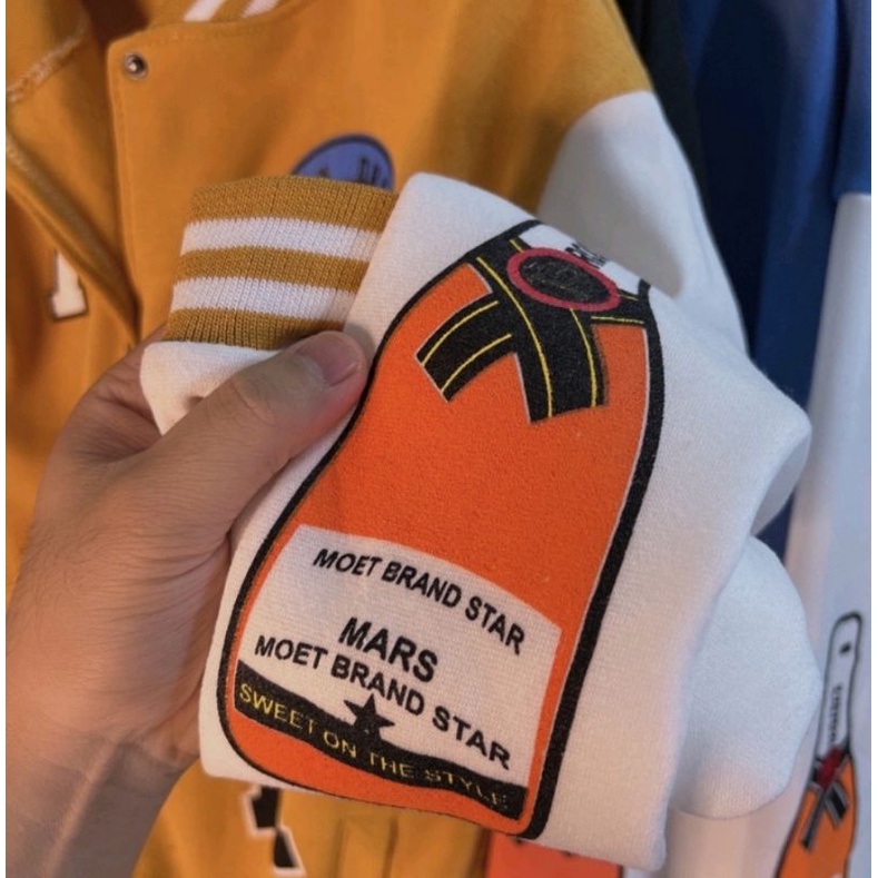 Áo Khoác Bomber Nam Nữ Chất Nỉ Bông From Rộng In Logo M & A Thời Trang Z2 Store