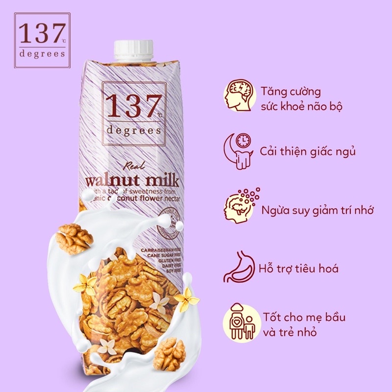 Combo 2 Hộp Sữa Hạt 137 Degrees Hộp 1000ml