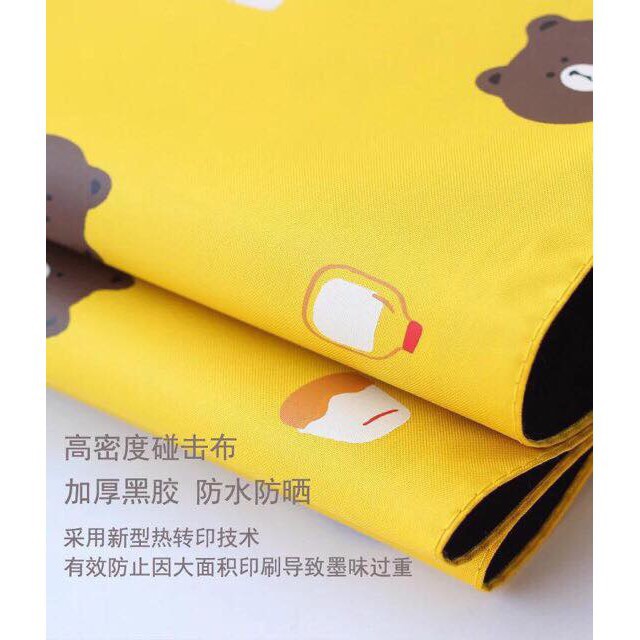 DÙ GẤP GỌN HÌNH GẤU BROWN