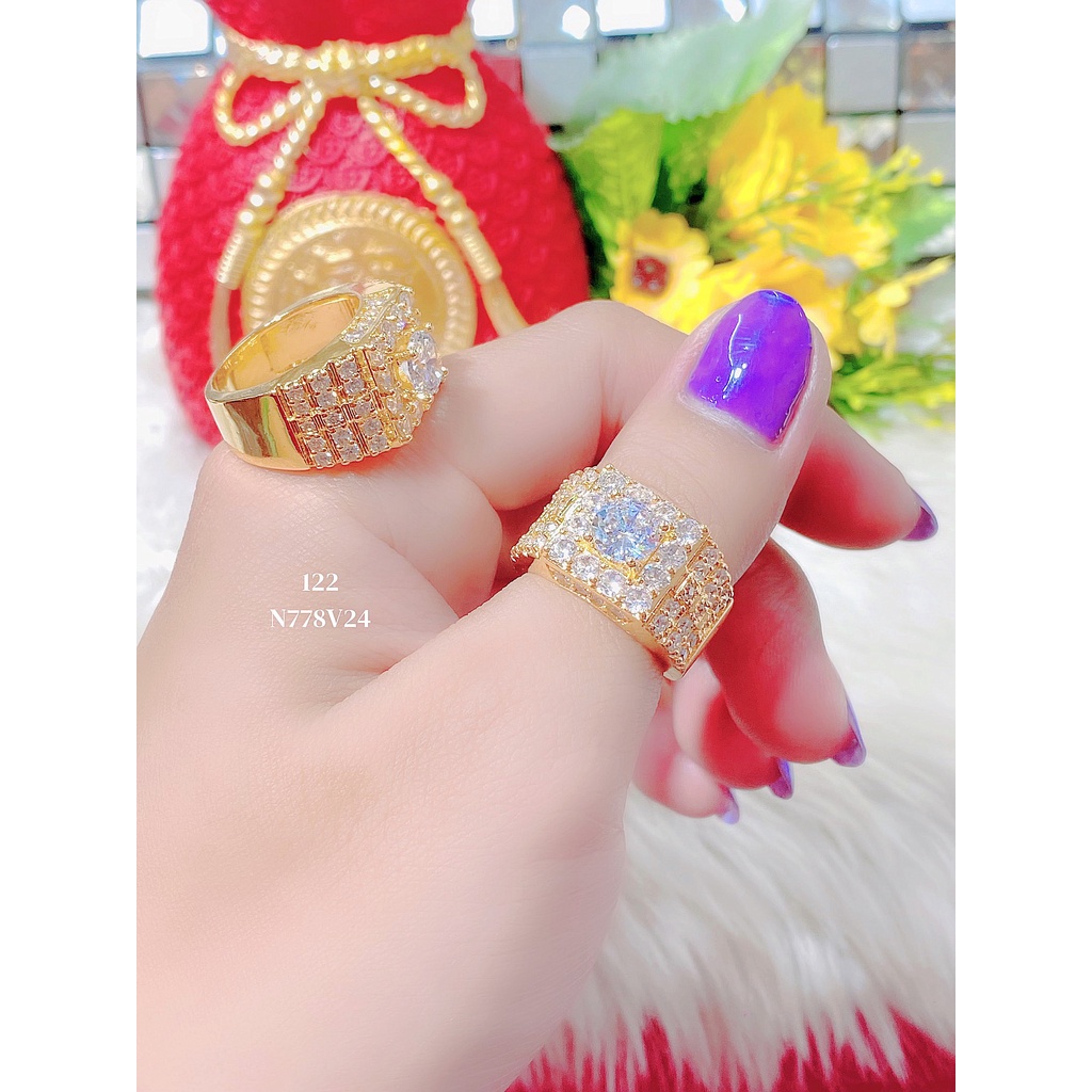 Nhẫn nam N778 mạ 18k - vàng trắng cao cấp (giá tốt nhất)