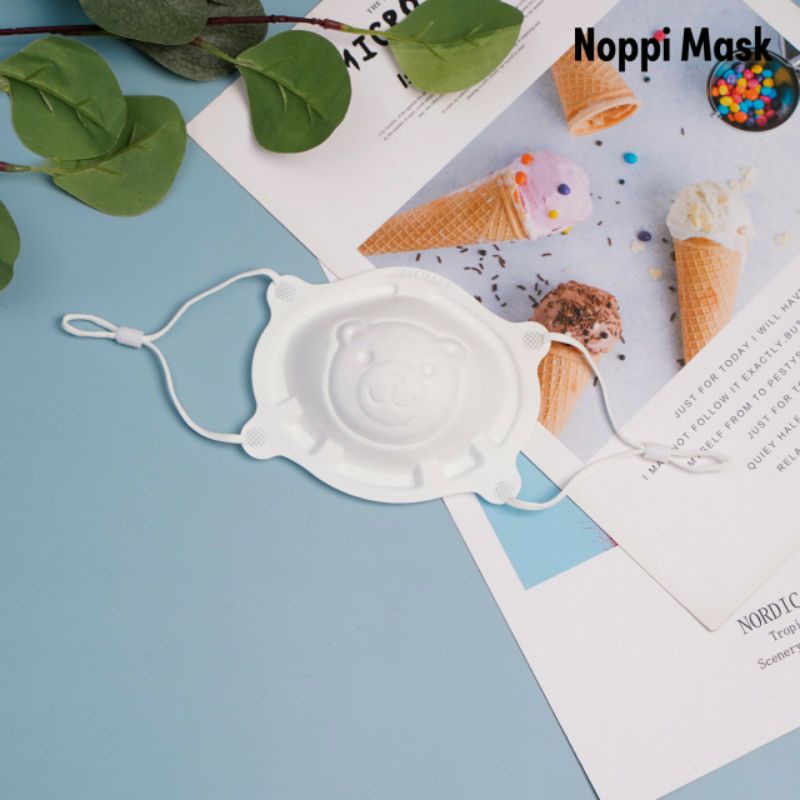 Một Thùng khẩu trang 3D gấu cho bé - Noppi Mask