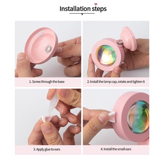 Đèn LED để bàn hình hoàng hôn