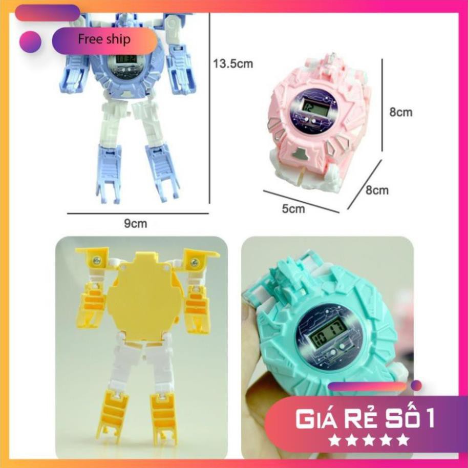 ⚡️SIÊU RẺ⚡️ Đồng Hồ 2in1 Biến Hình Robot _ Dành Cho Bé Trai và Bé Gái (Phù hợp bé từ 3-10 Tuổi)