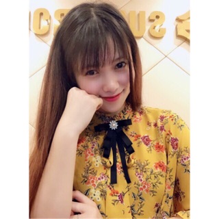 Nơ cài áo MS118 ruy băng satin lụa