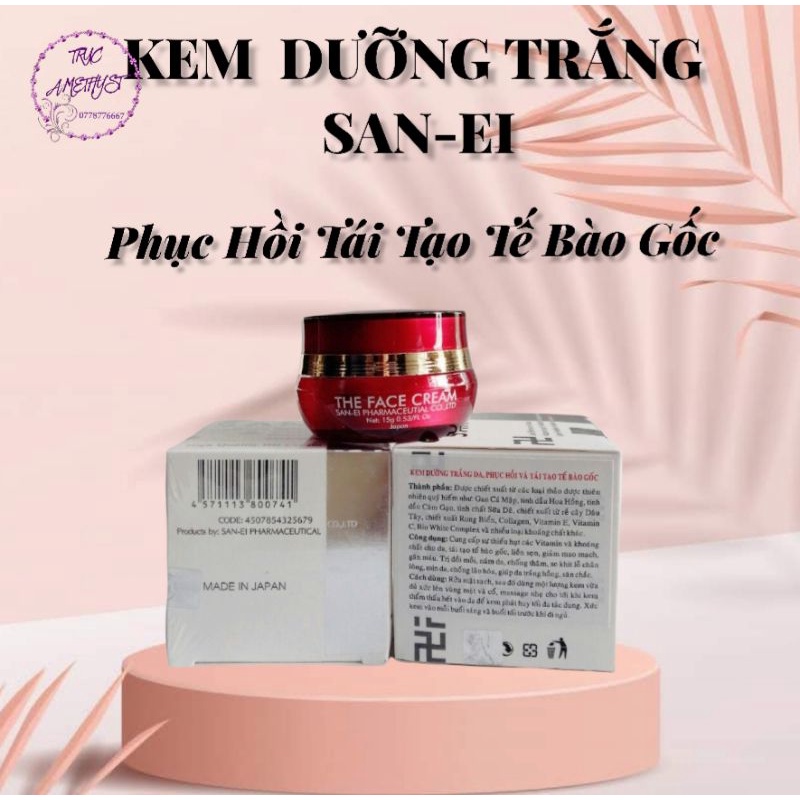 KEM DƯỠNG TRẮNG DA PHỤC HỒI VÀ TÁI TẠO TẾ BÀO GỐC SAN-EI