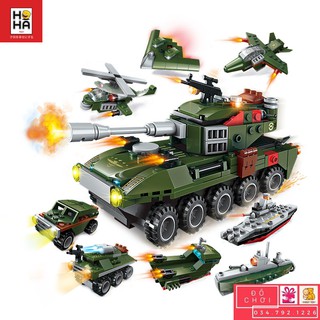 Đồ chơi Xếp hình Lắp ghép Lego: Xe tăng Hợp Nhất (Có 361 Miếng) 20-QM-1803