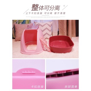 Nhà vệ sinh mèo Dạng kín (Cho bé 10kg)
