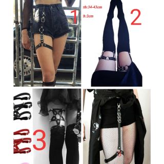 Đai đeo đùi Harness choker đinh tán kpop blackpink cosplay ulzzang