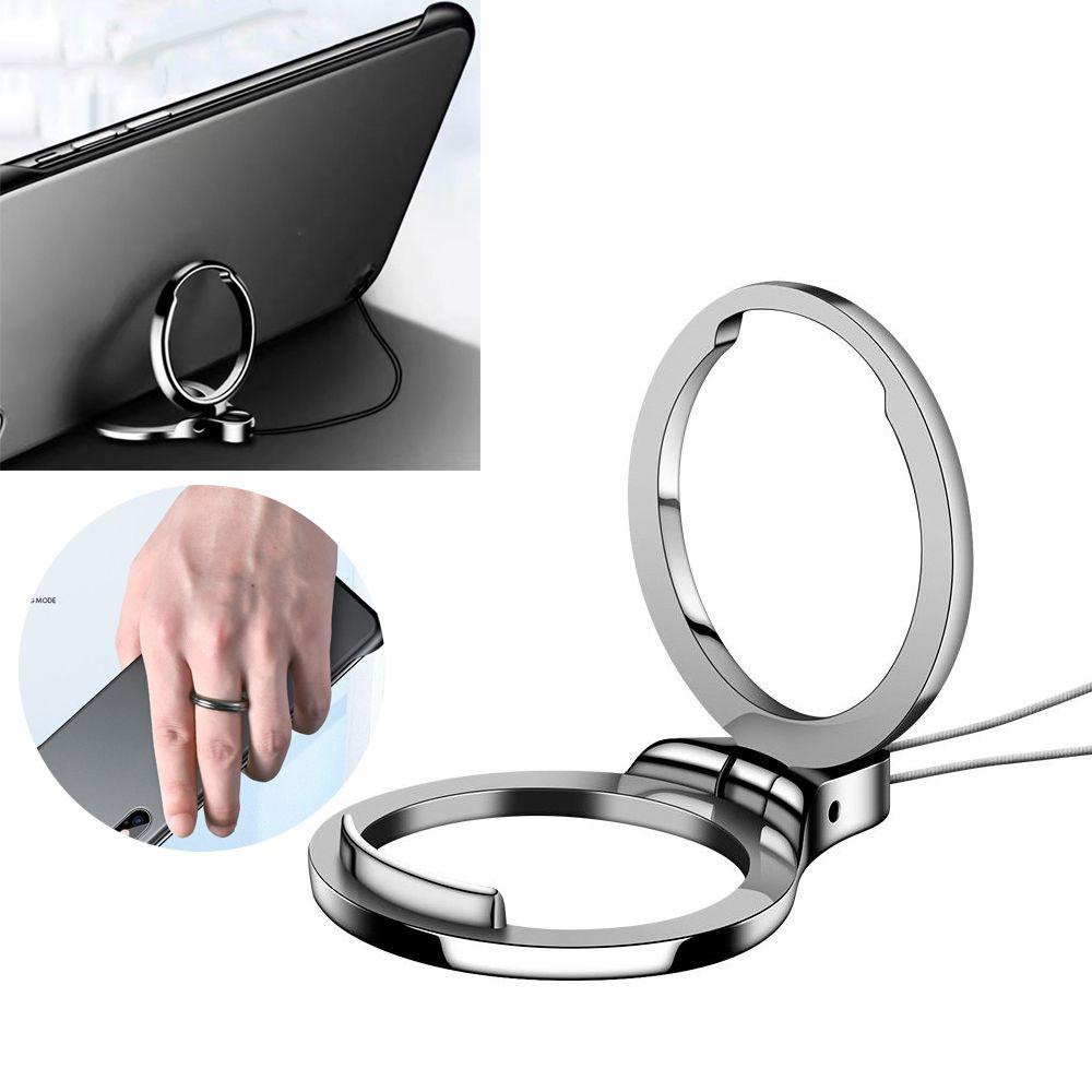 Giá Đỡ Điện Thoại Dạng Nhẫn Kim Loại 2 Trong 1 Thông Dụng
