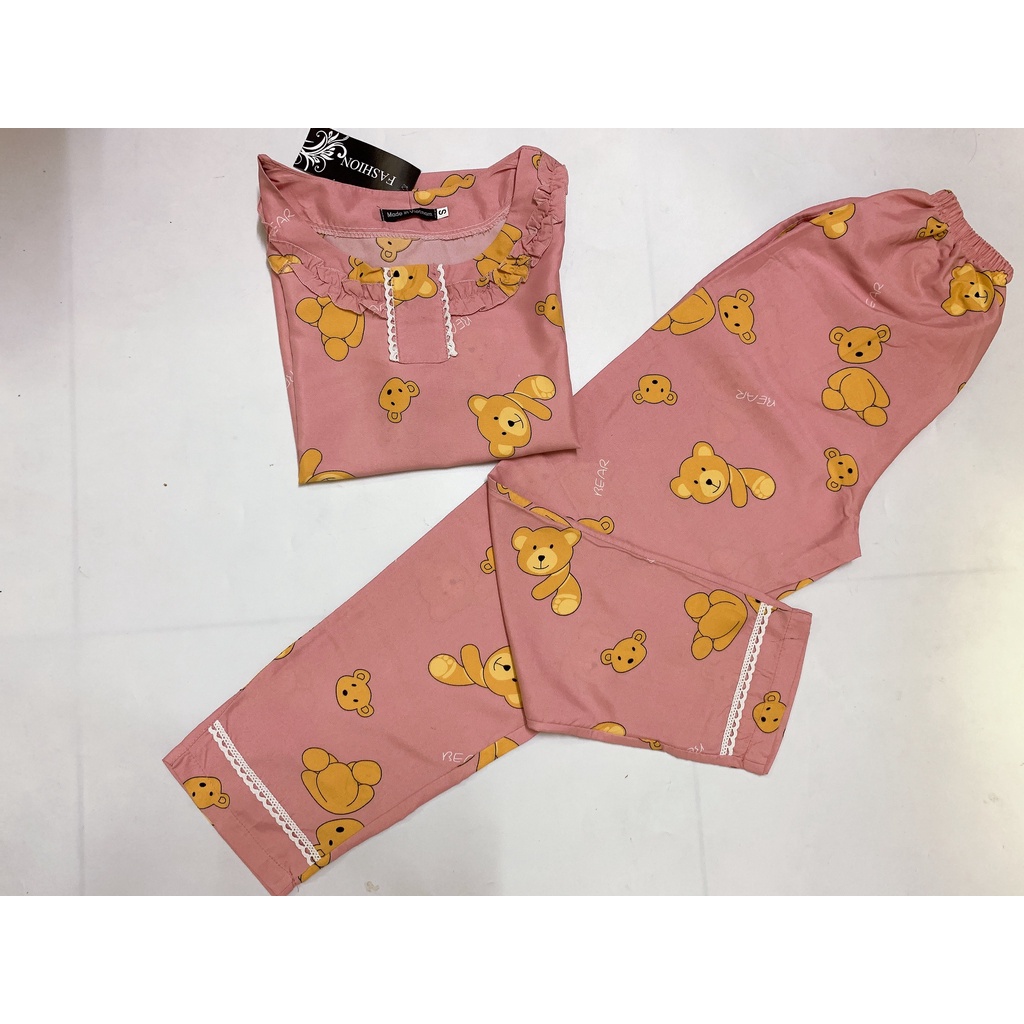 [Sale] Đồ bộ mặc nhà,đồ ngủ,quần áo nữ, bộ mặc nhà nữ  họa tiết gấu dễ thương,xinh xắn chỉ 129k/bộ | BigBuy360 - bigbuy360.vn