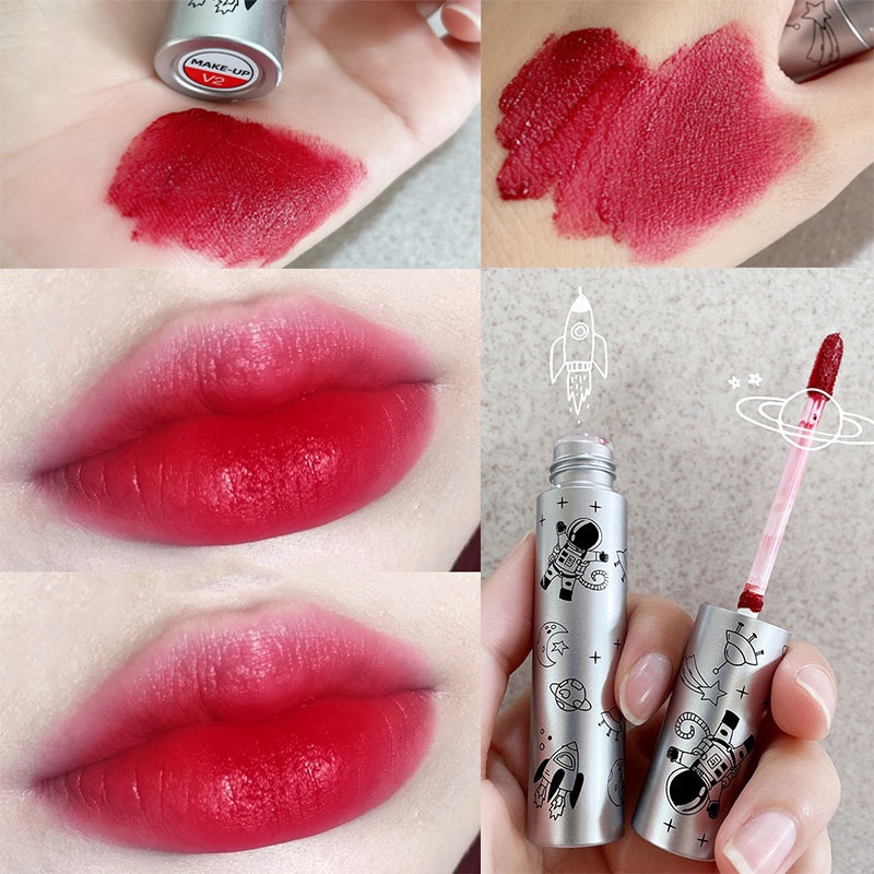 Son Môi Kaluoji Chống Thấm Nước Thiết Kế Hình Phi Hành Gia Dễ Thương