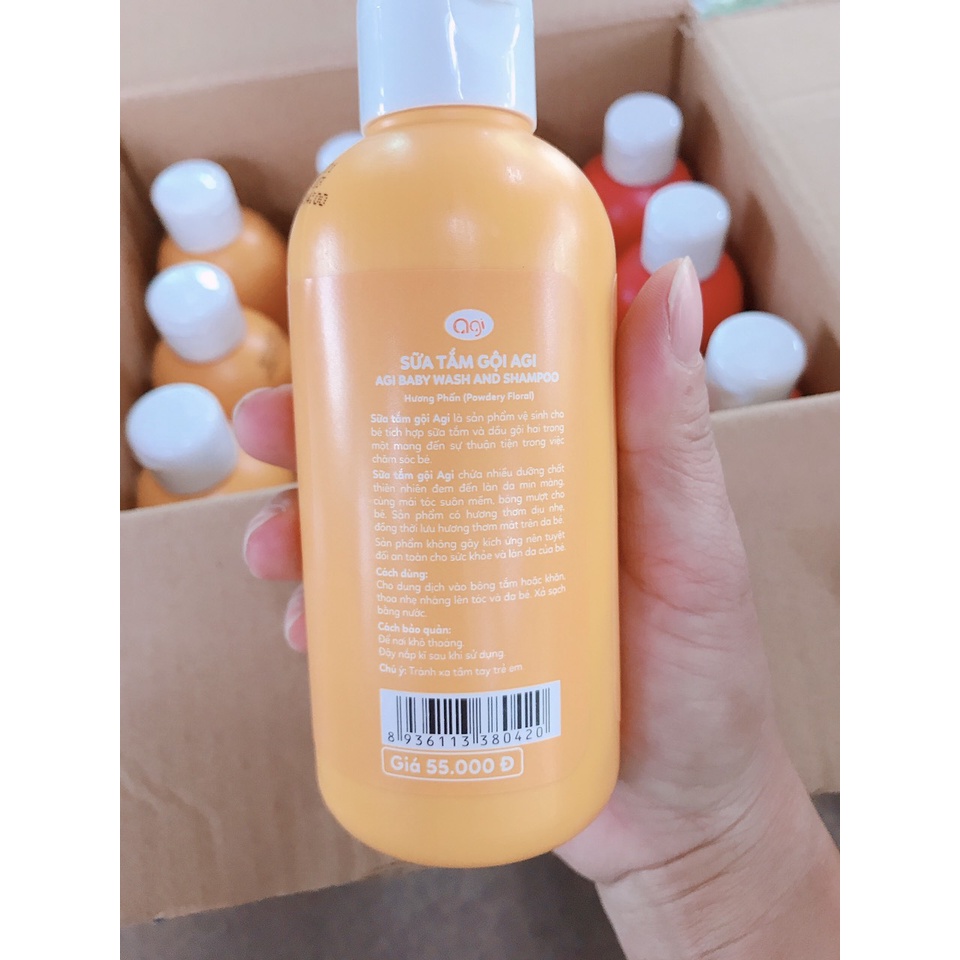 SỮA TẮM GỘI AGI CHO BÉ 200ML/500ML