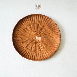 Dĩa gỗ, Dĩa gỗ tròn decor (25cm)