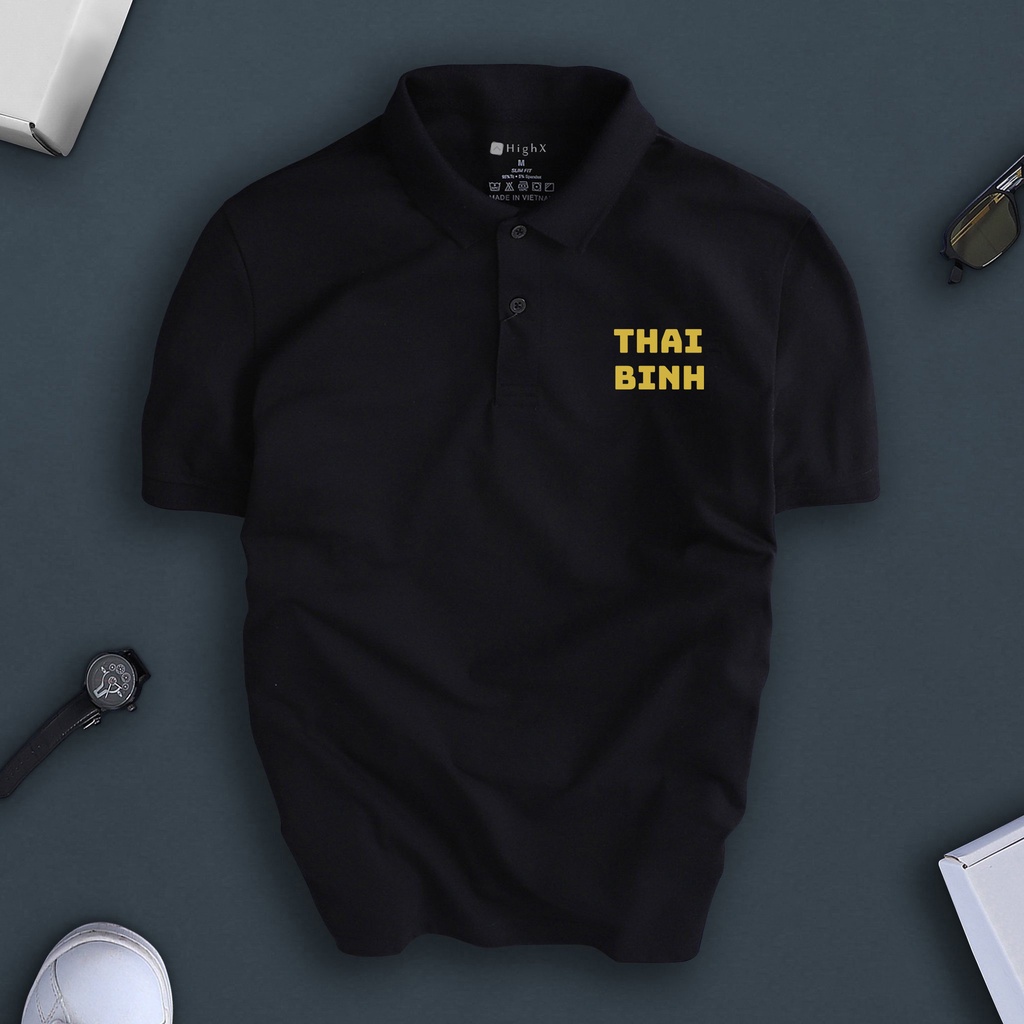 Áo Polo Thun Tay Ngắn Cổ Bẻ Chất Cá Sấu Mềm Mịn Thoáng Mát HIGHX Thái Bình Phong Cách Trẻ Trung