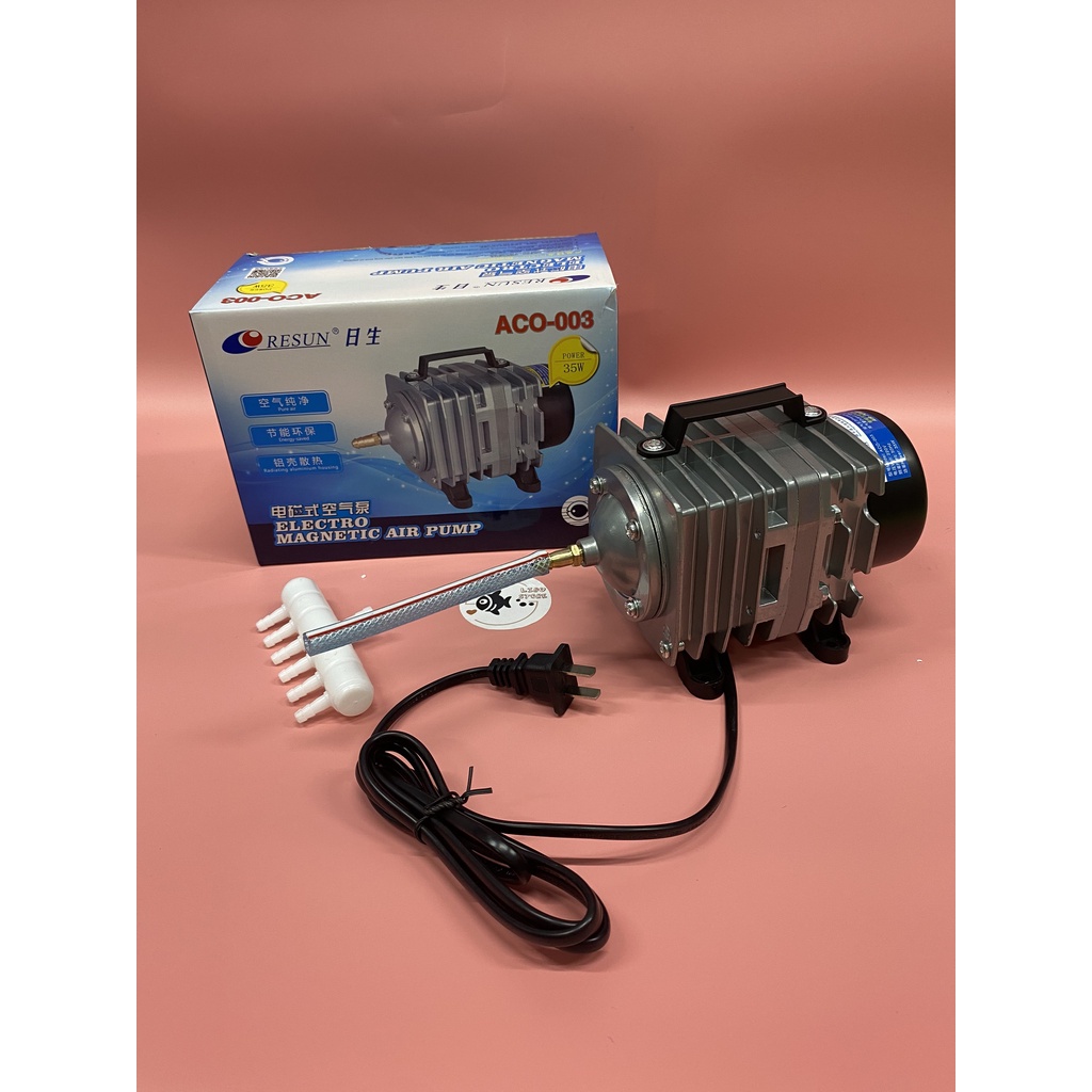 Máy sục sủi thổi khí oxy hồ cá cảnh Resun ACO-003