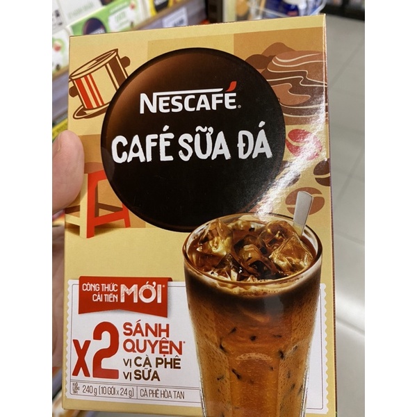 Nescafe Sữa Đá 3 Trong 1 Hộp 20G (Hộp 10 Gói)