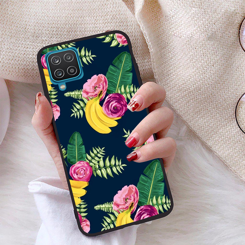 Ốp lưng Samsung Galaxy A12 viền dẻo TPU BST Hoạ Tiết Hoa