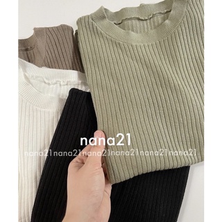 Áo len tăm trơn mịn dài tay