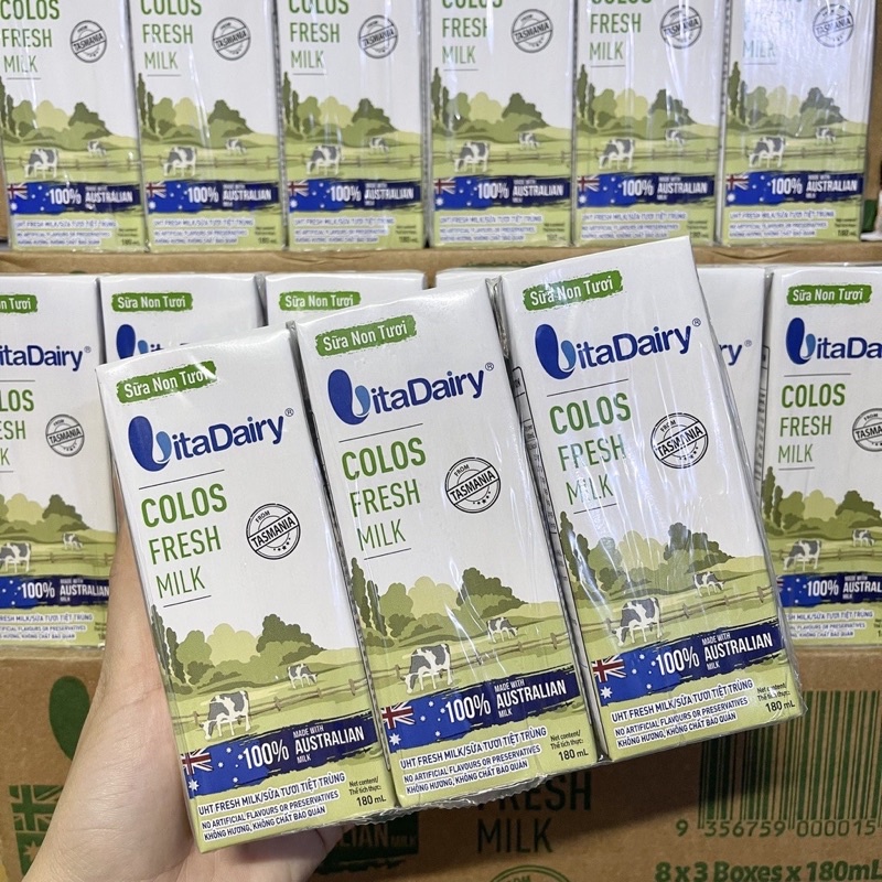 Thùng 24 hộp sữa tươi non Vitadairy 180ml