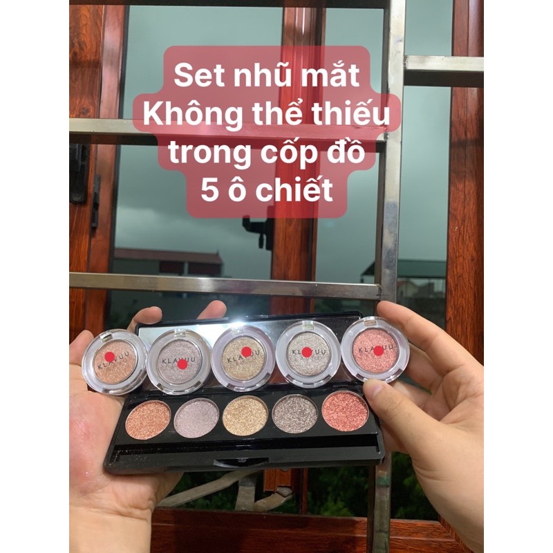 nhũ klavuu set chiết 5 màu