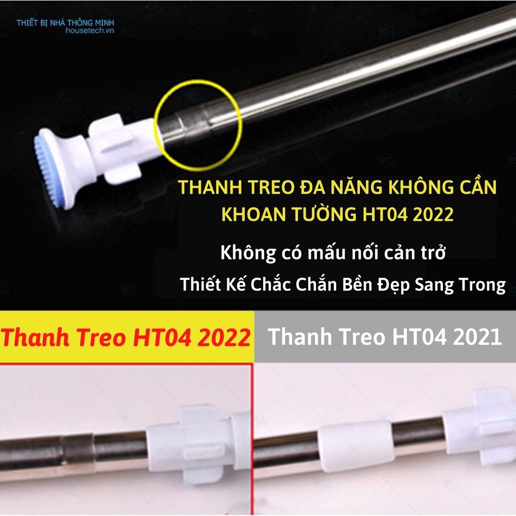 Thanh treo không cần khoan cao cấp 140-260cm