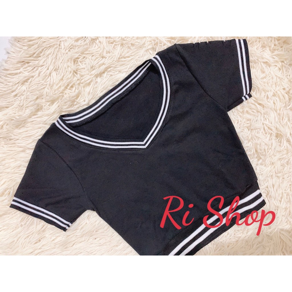 [CLIP THẬT] ÁO CROPTOP KIỂU CỔ TRÁI TIM ÔM BODY THUN GÂN [FREESHIP] hàng loại 1, form ôm body chuẩn