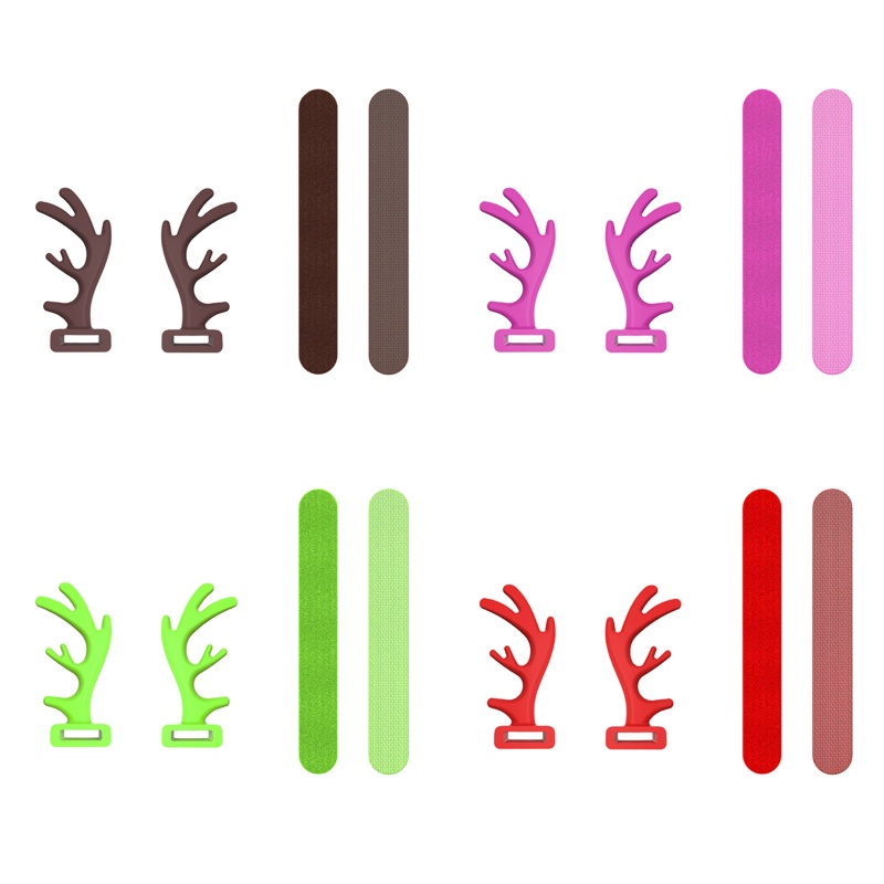 Phụ Kiện Trang Trí Tai Nghe Hình Gạc Hươu Dễ Thương