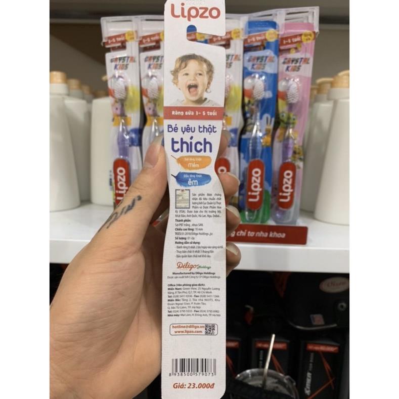 Bàn chải đánh răng cho bé Lipzo Crystal Kids