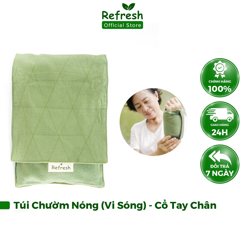 Túi Chườm Nóng, Chườm Lạnh Thảo Dược REFRESH Giảm Đau Cổ Chân, Đau Cổ tay, Đau Khuỷu Tay, Đau Bắp Chân, Đau Bắp Tay