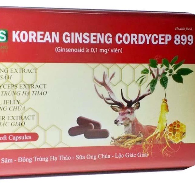 KOREAN GINSENG CORDYCEP 899 tăng đề kháng, tăng cường chức năng gan, thận