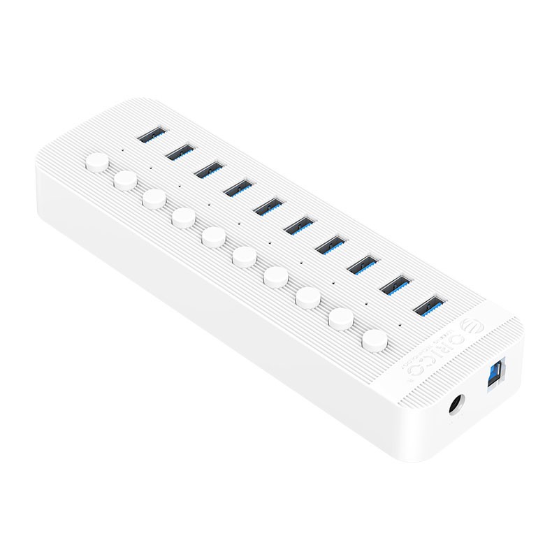 Bộ Chia USB HUB ORICO CT2U3 (Màu trắng) Cổng USB 3.0 Với Các Cổng Riêng Lẻ- Hàng Chính Hãng