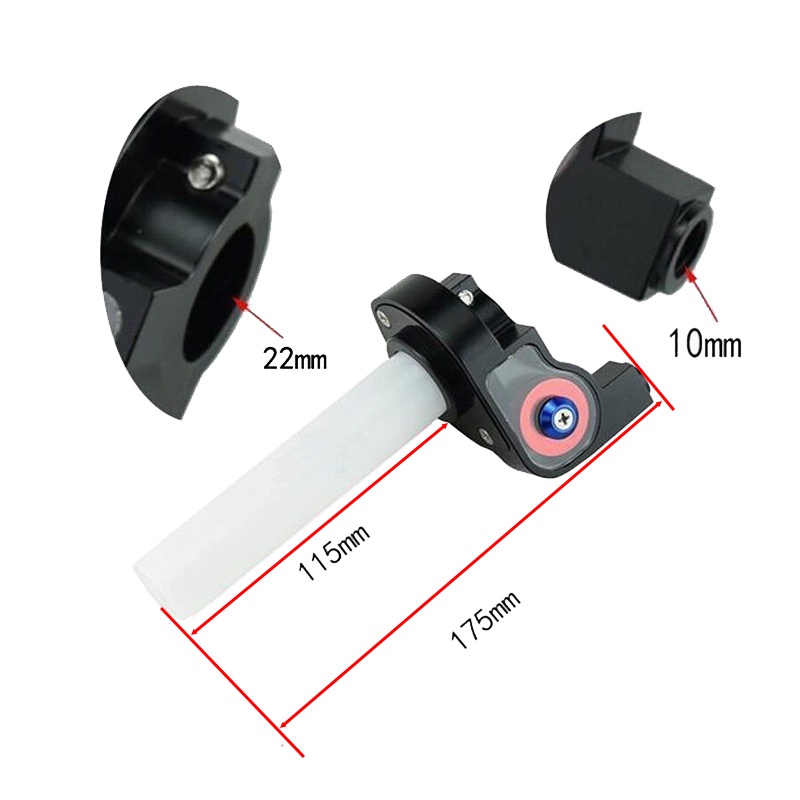 Tay Lái Xe Máy 7 / 8 "Kèm Dây Cáp Cho Dirt Pit Bike