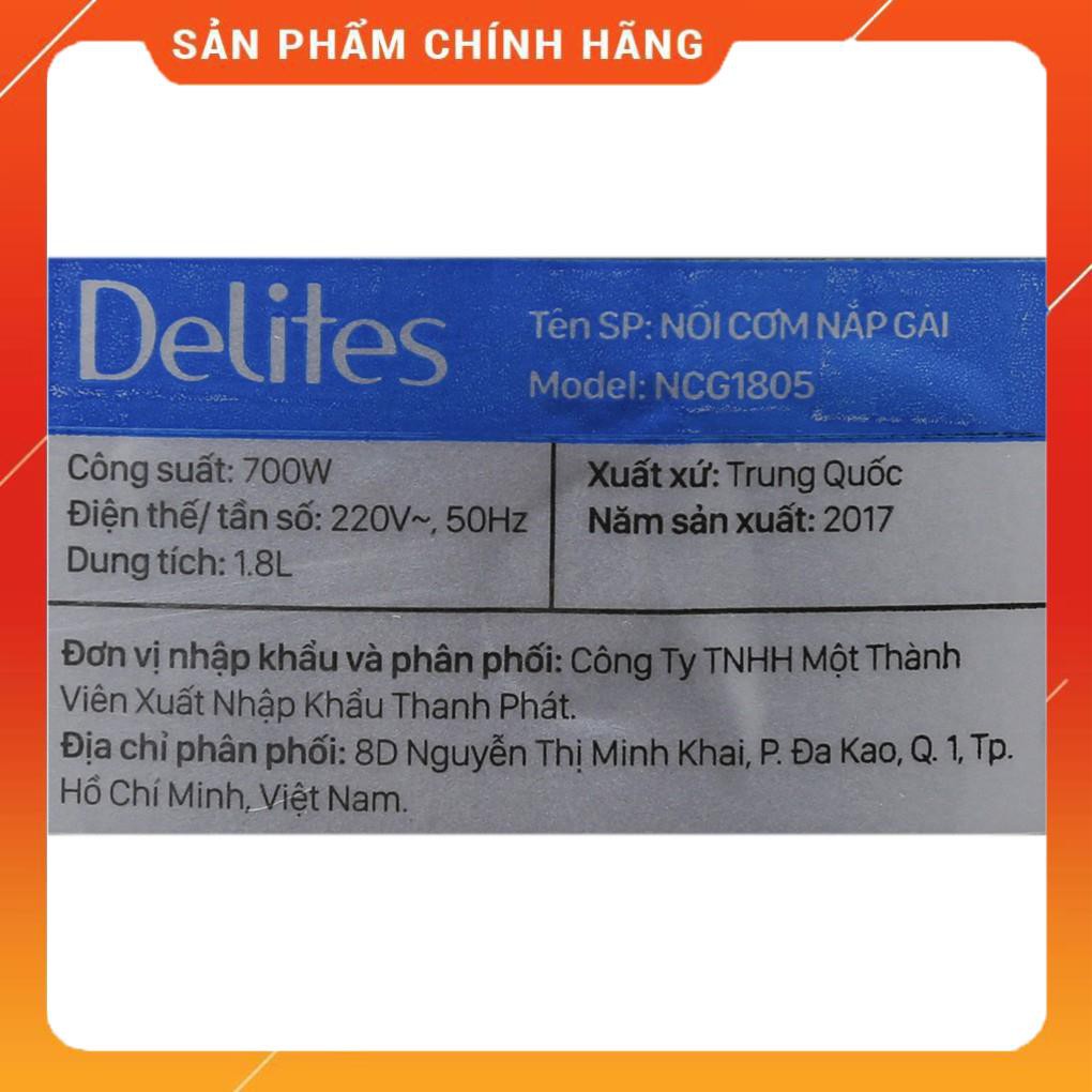 Nồi cơm điện Delites 1.8 lít NCG1805 hàng trưng bày tại điện máy xanh