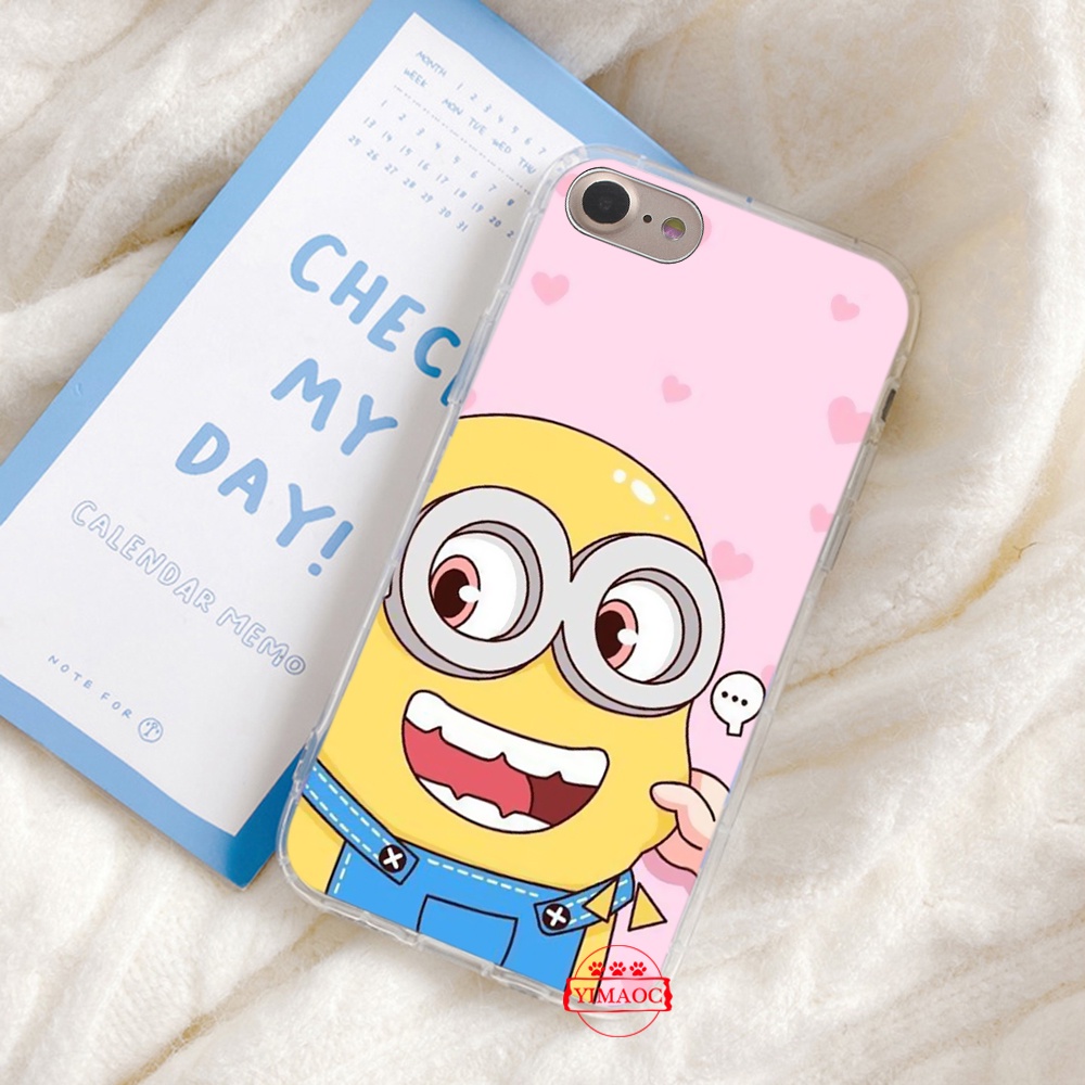 Ốp Điện Thoại tpu Dẻo Họa Tiết Hoạt Hình minion Dễ Thương Cho iphone 6 6s 7 8 plus x xs xr 11 pro max 217c