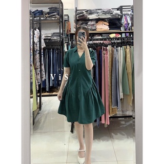 Đầm kiểu sơ mi nữ dáng xòe