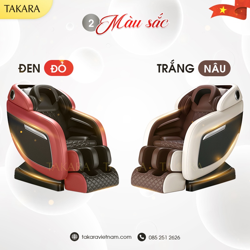 Ghế Massage Toàn Thân Takara K2, Với Nhiệt Hồng Ngoại Công Nghệ Nhật Bản - Ruby group