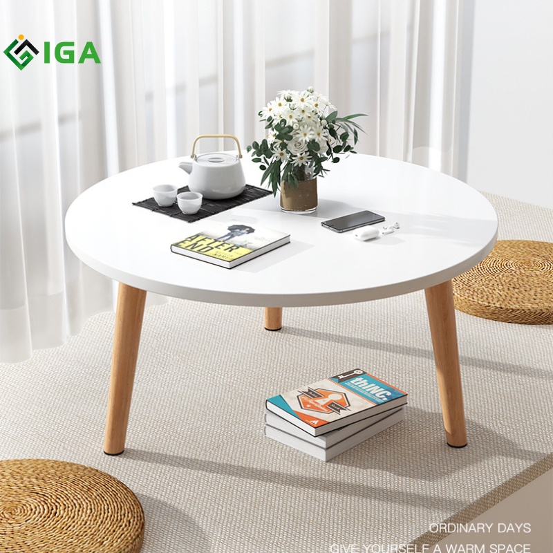 Bàn trà sofa ngồi bệt chân gỗ sồi tự nhiên có 2 màu lựa chọn  - gp74